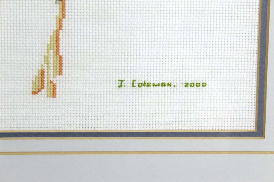 J Coleman - Frog - Needle work - Beautiful!! - Low price! - Bid now!!