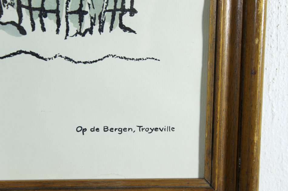 Ted Hoefsloot - Op de Bergen, Troyville - Beautiful limited edition print - Low price, bid now!