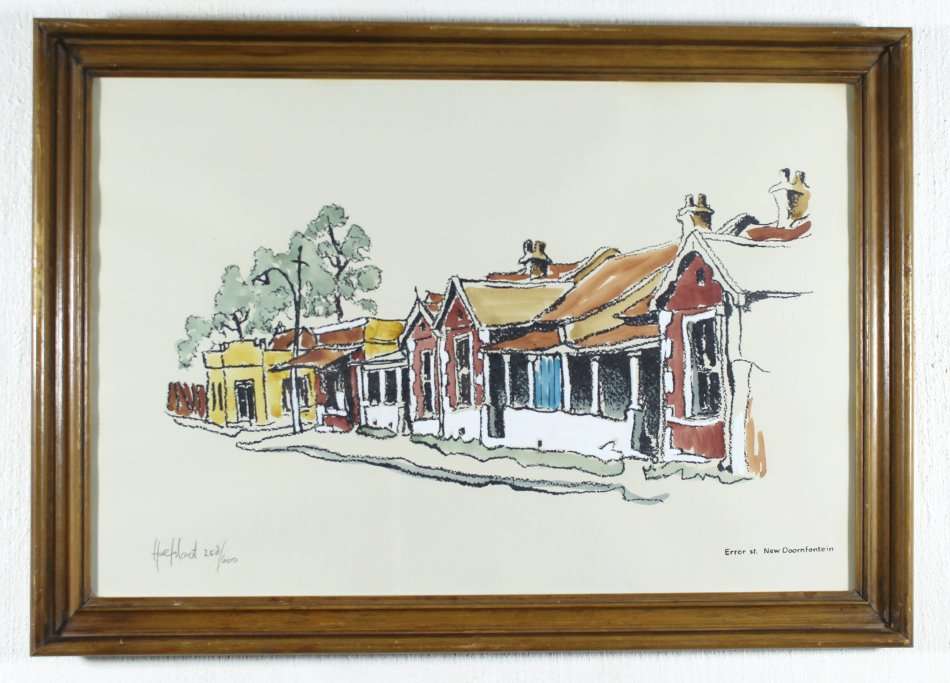 Ted Hoefsloot - Error Street, New Doornfontein - Beautiful limited edition print - Bid now!