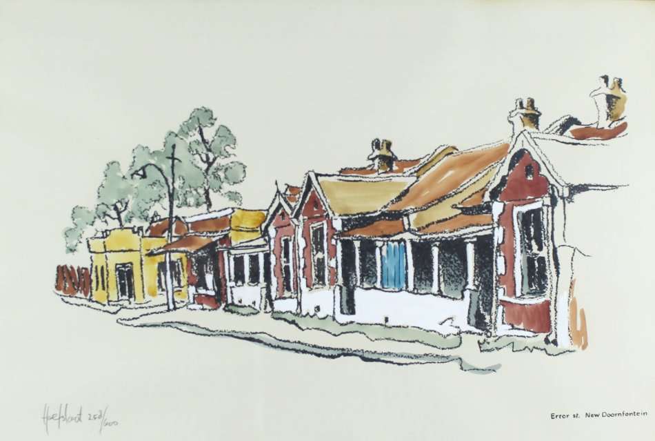 Ted Hoefsloot - Error Street, New Doornfontein - Beautiful limited edition print - Bid now!