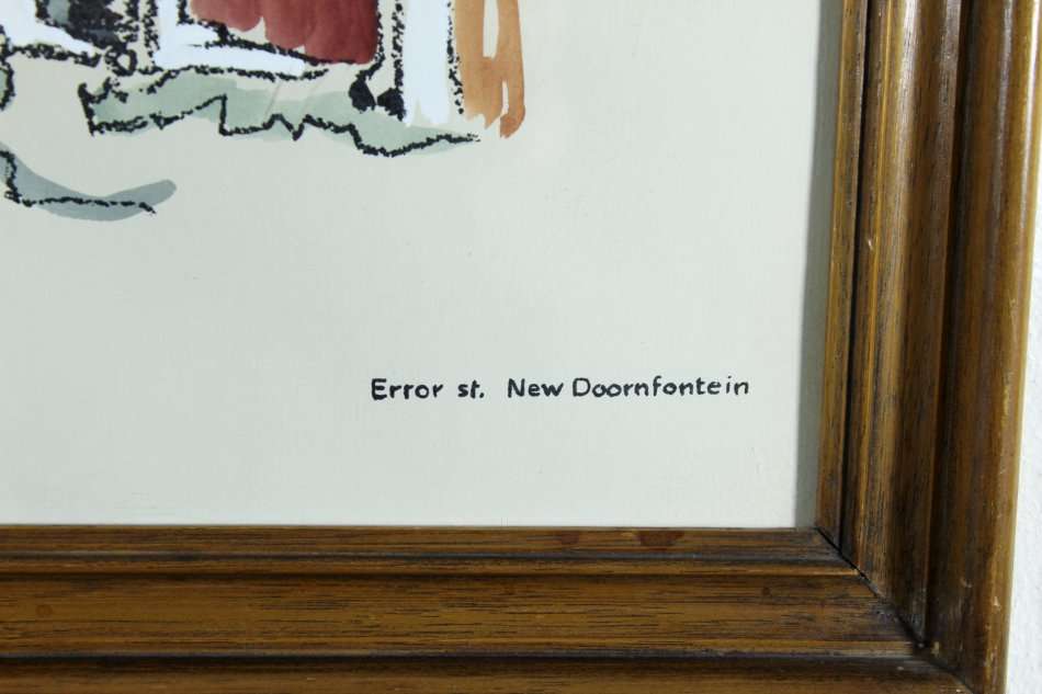 Ted Hoefsloot - Error Street, New Doornfontein - Beautiful limited edition print - Bid now!