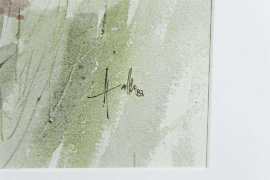 Wallace Hulley - In the Kosmos fields - A beautiful print - Bid now!