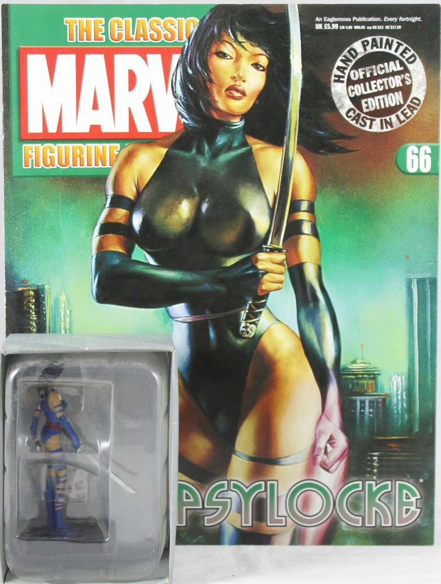 Classic Marvel - Figurine (Mint in box) + Book - Issue #66 - Psylocke - Bid Now!