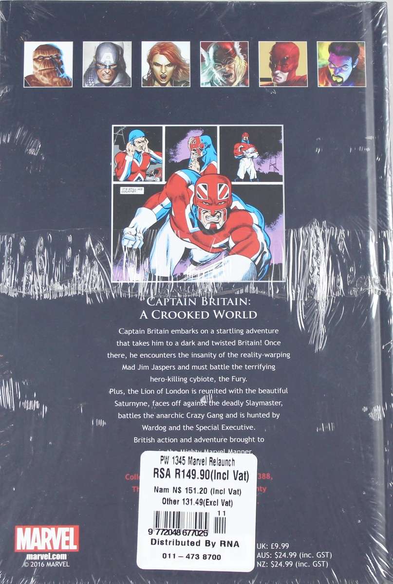 Marvel Ultimate Graphic Novel - Captain Britain - A Crooked World - Book #43 - Bid Now!