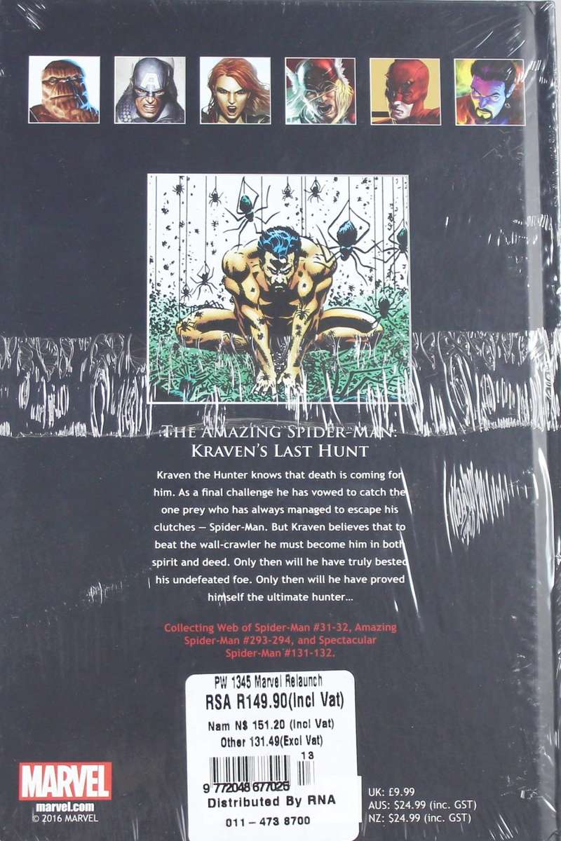 Marvel Ultimate Graphic Novel - The Amazing Spider Man - Kraven's Last Hunt - Book #50 - Bid Now!