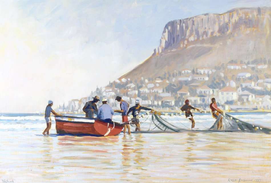 Roelof Rossouw - Vishoek - Magnificent investment art!! Bid now! *Free courier!