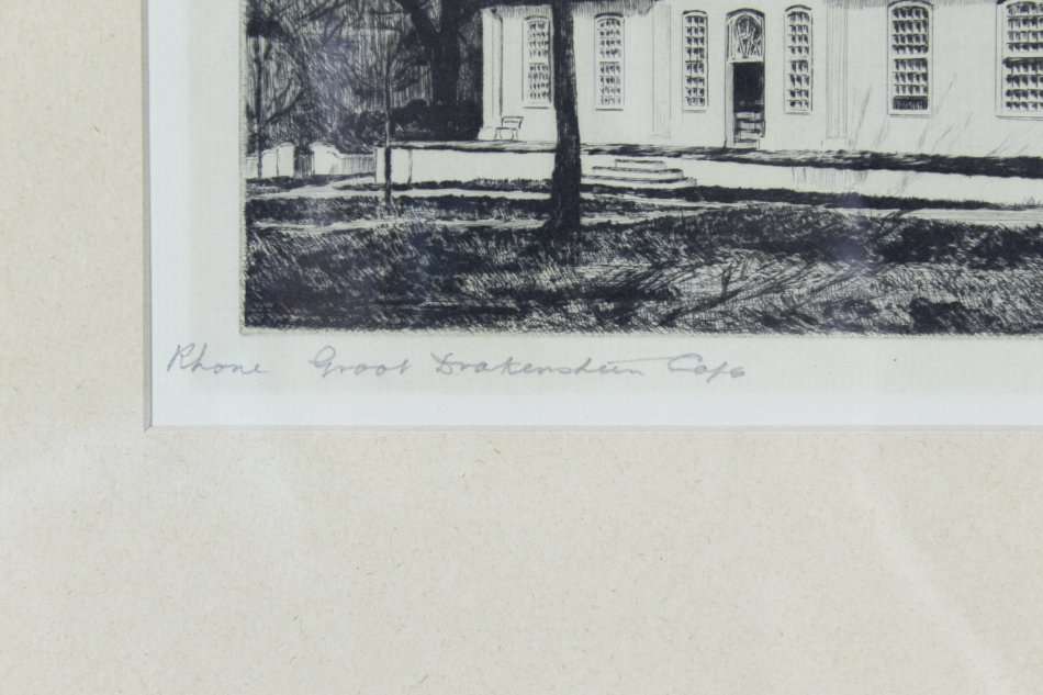 After HM Pemberton, bears signature `Andre Naude` - Rhone, Groot Drakenstein, Cape - Bid now!