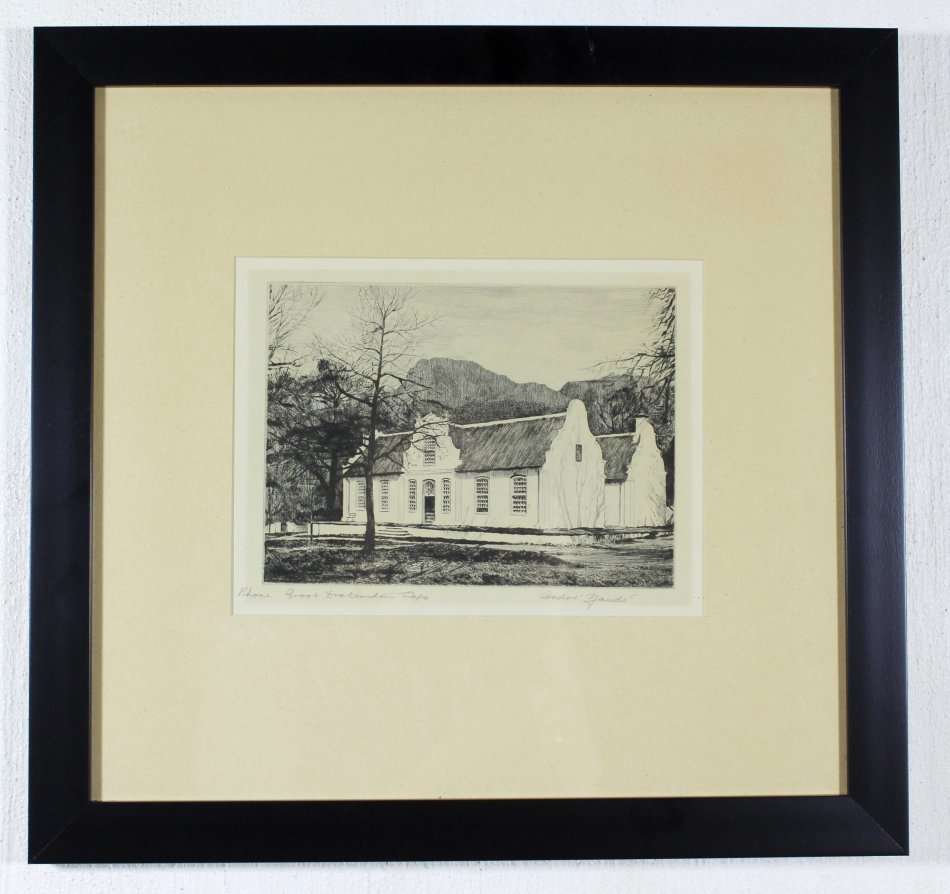 After HM Pemberton, bears signature `Andre Naude` - Rhone, Groot Drakenstein, Cape - Bid now!