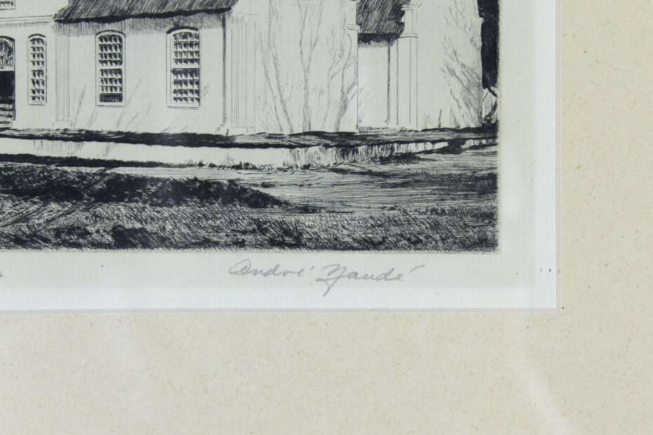 After HM Pemberton, bears signature `Andre Naude` - Rhone, Groot Drakenstein, Cape - Bid now!