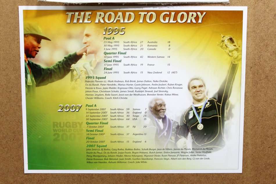 Rugby World Cup Champions - 1995 & 2007 - A special limited edition with certificate - Bid now!