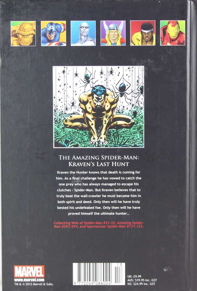Marvel Ultimate Graphic Novels - Spiderman - Kraven's Last Hunt - Book #10 - Bid Now!