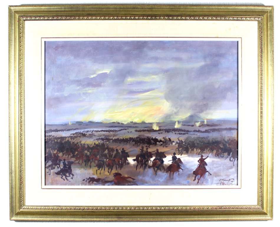 Victor Ivanoff - The battle of Kursk - A stunning painting!! - Bid now!! *Free Courier