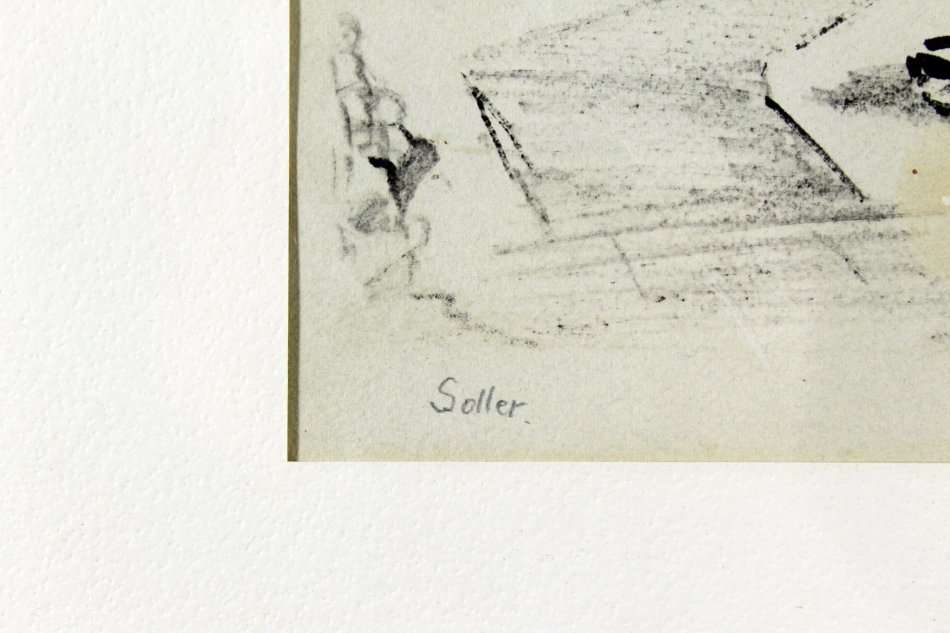 Soller - European street scene - A beautiful drawing!! - Bid now!!