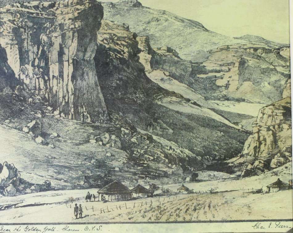 Chas E Peers - Near Golden Gate - A beautiful print!! - Bid now!!