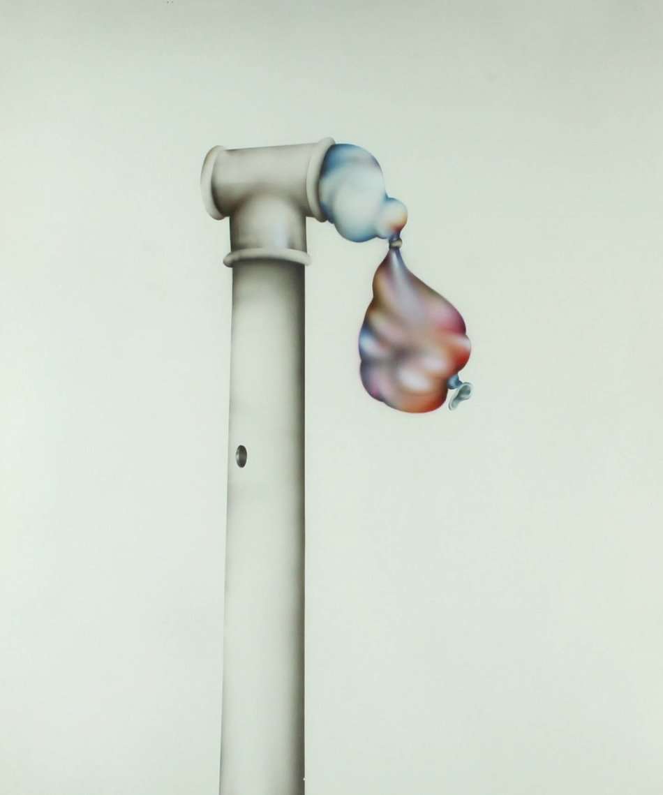 RED HOT SALE! Norman Catherine - Pipe and balloons - Airbrush - Original work! - Magnificent!!
