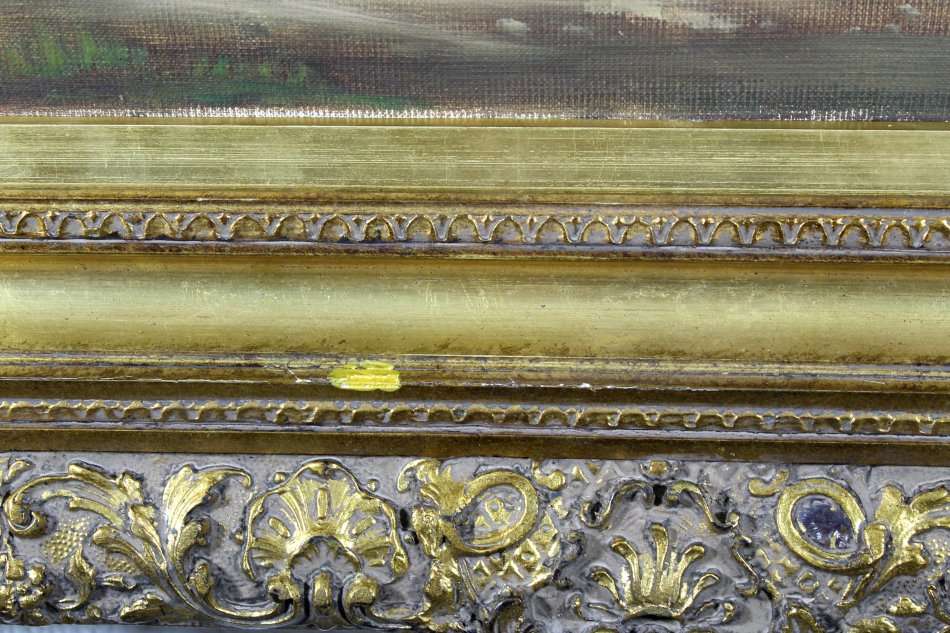 JL Faure - Cape Dutch farmhouse and mountains - Investment art! - 106cm x 60cm - Bid now!!