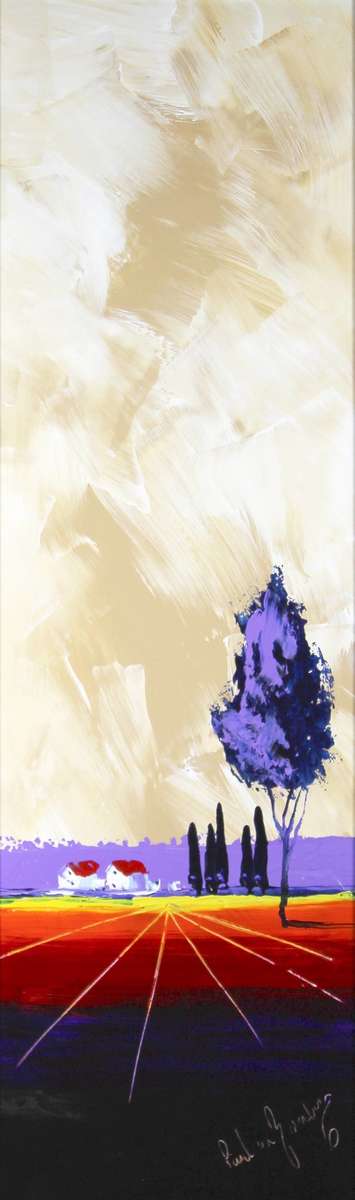 Paul van Rensburg - Farm scene Nr1 - Magnificent art!! - 105cm x 35cm! - Bid now!!