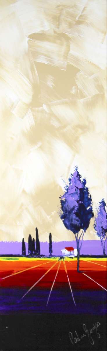 Paul van Rensburg - Farm scene Nr2 - Magnificent art!! - 105cm x 35cm! - Bid now!!