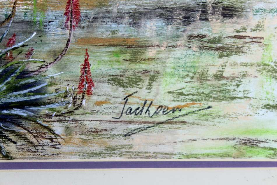 Jack Koen - Cathedral Peak Drakensberg - A lovely pastel - Bid now!!