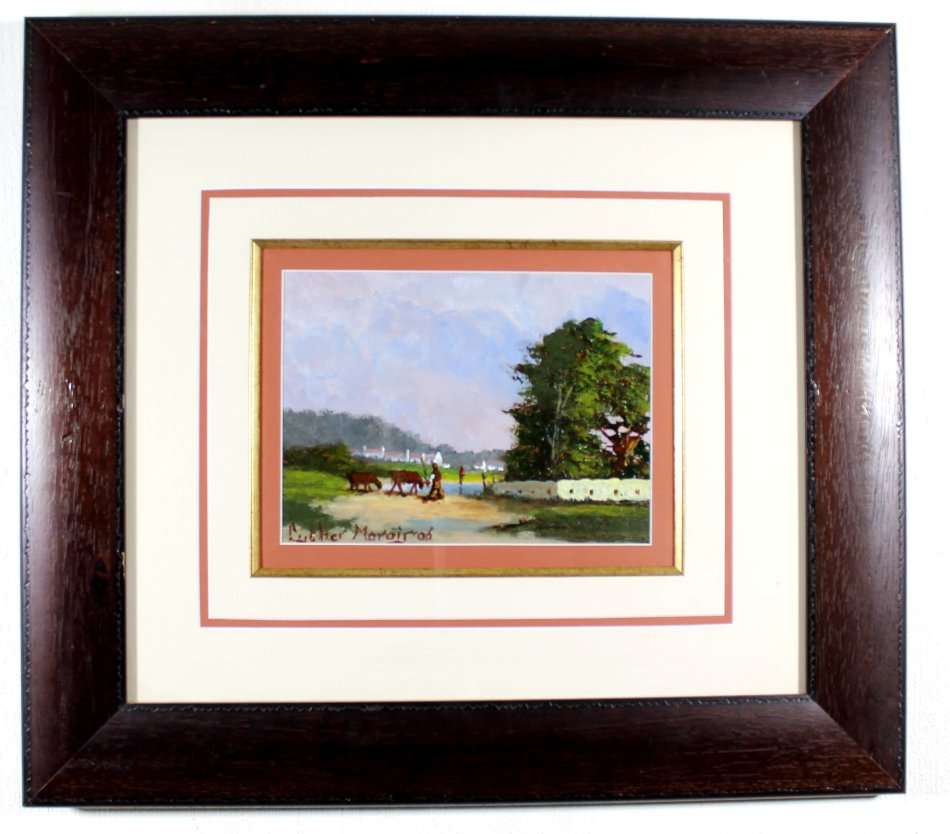 Luther Marais - Landscape with cattle herder - Investment art!! Bid now!! *Free courier!