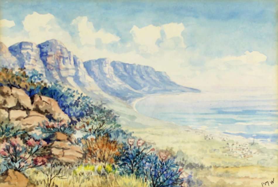 Penelope Marx Waller - Twelve Apostles - A beautiful watercolor - Bid now!!