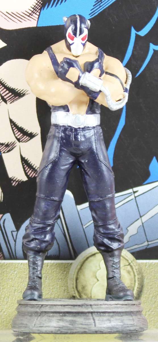 DC Chess Collection - Hand Painted Metallic Resin - Bane + Book - Bid Now!