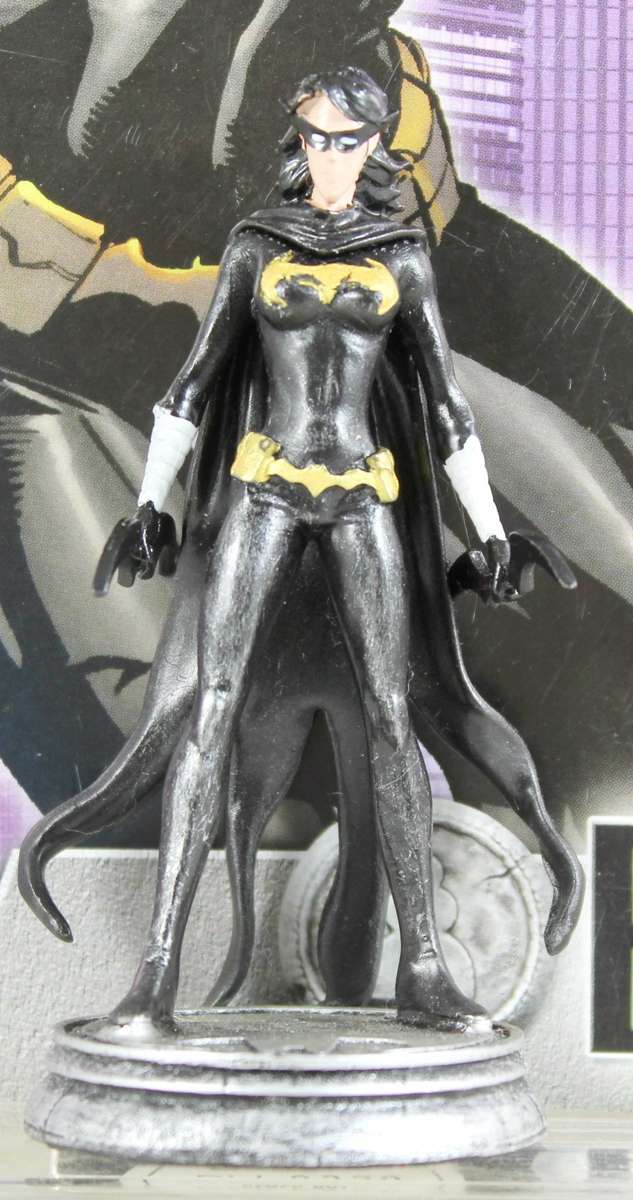 DC Chess Collection - Hand Painted Metallic Resin - Black Bat + Book - Bid Now!