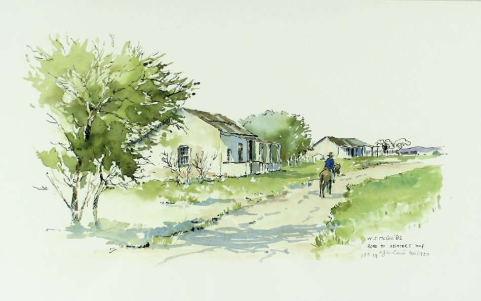 WG McGill - Road to Abiaters Kop - Limited edition signed print - A little treasure! Bid now!