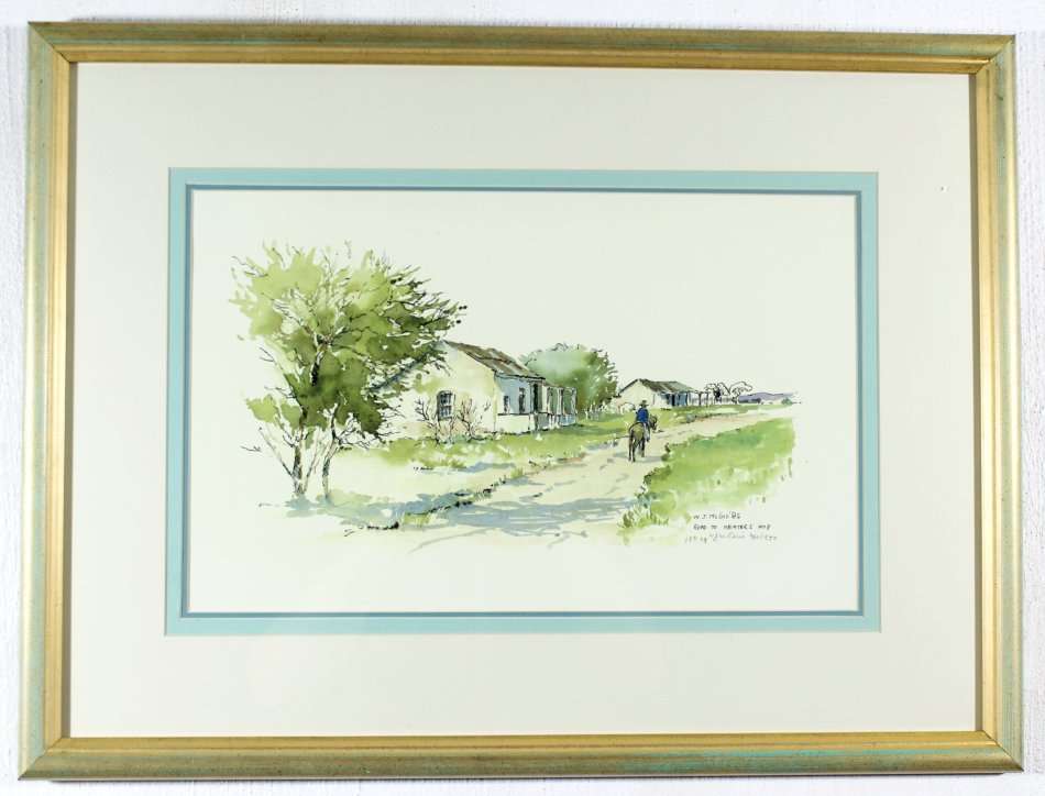 WG McGill - Road to Abiaters Kop - Limited edition signed print - A little treasure! Bid now!