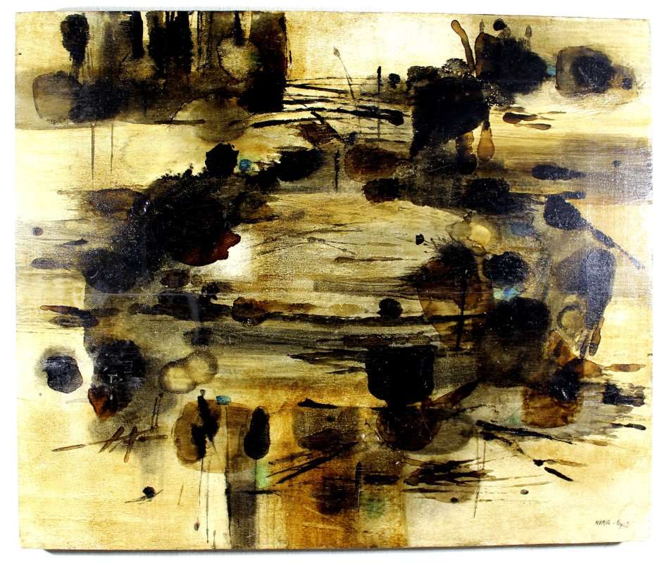 Nina Campbell-Quine - Abstract - A beautiful oil painting! Bid now!