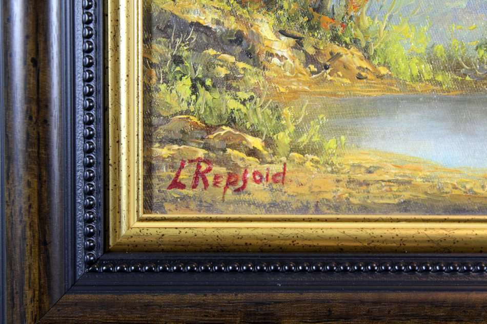 Louise Repsold - Large tree with Aloe overlooking a valley - A stunning treasure!! - Bid now!