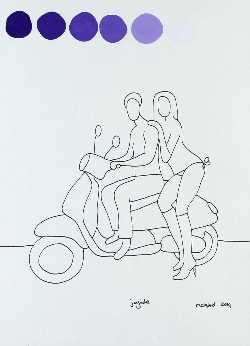 Richard Scott - Those were our Joyride days - Magnificent investment art!! - Bid now!