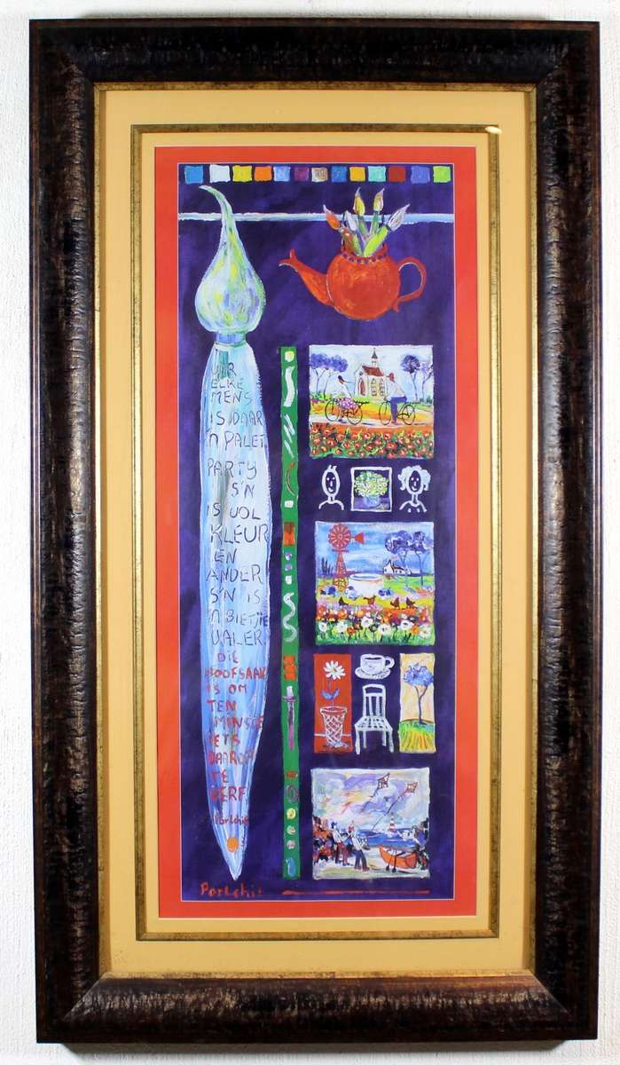 Portchie - Collage of small paintings -  A beautiful print - Low price! - Bid now!