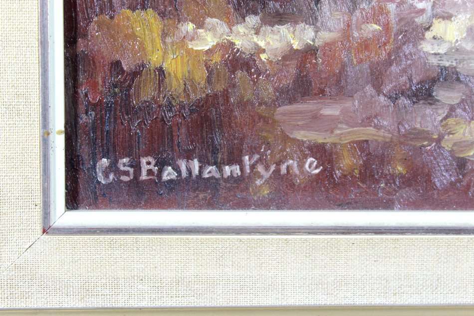 GS Ballantyne - Wood scene - A beautiful oil painting! Bid now!