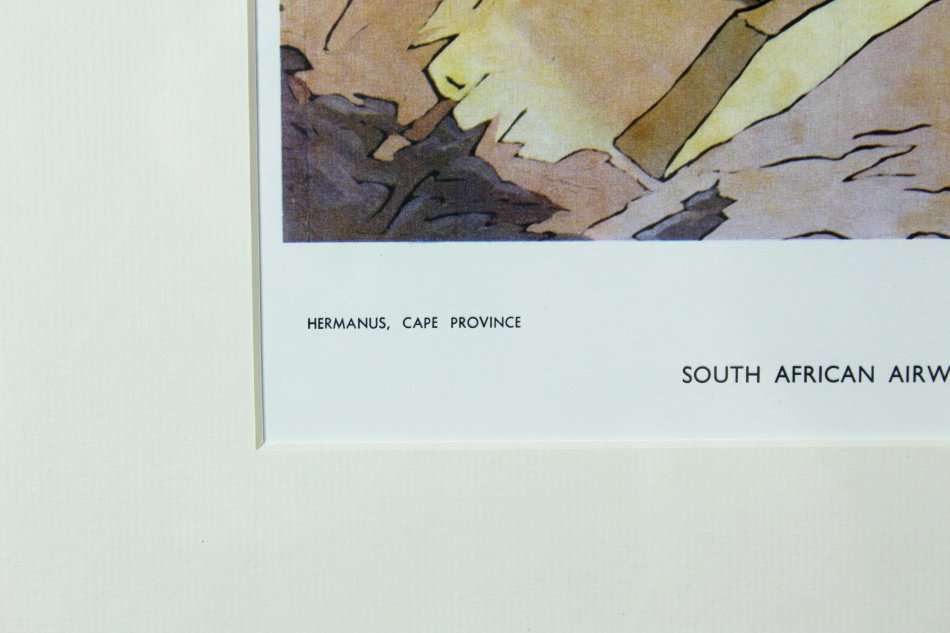 Pierneef - Station Panel - Hermanus, Cape Province - Iconic scene - A beautiful print!! Bid now!