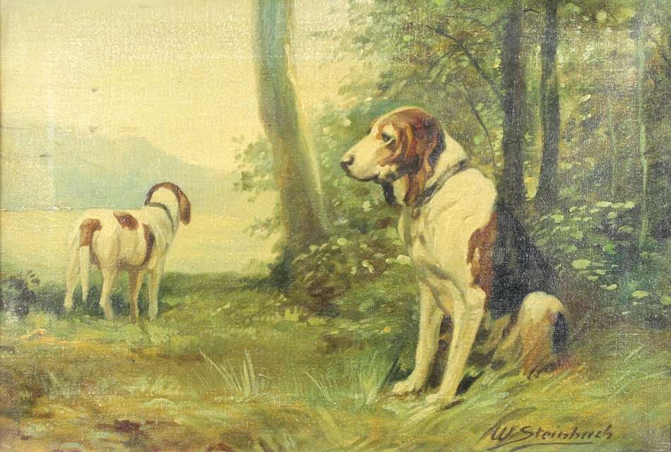 W Steinbach - Dogs at the river