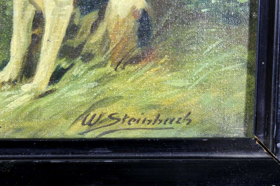 W Steinbach - Dogs at the river