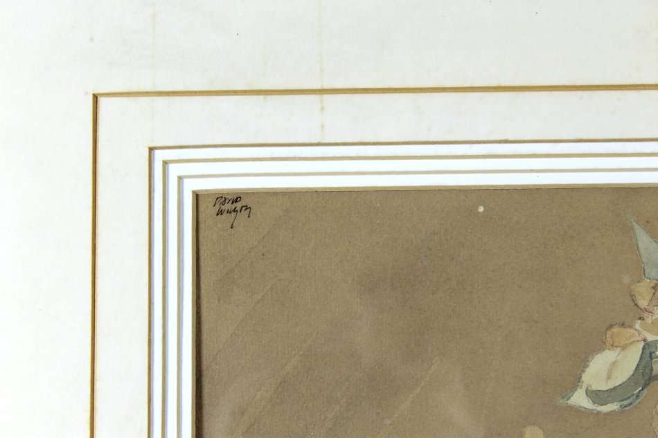 David Wright - Still life flower arrangement - A lovely watercolor!! Bid now!!