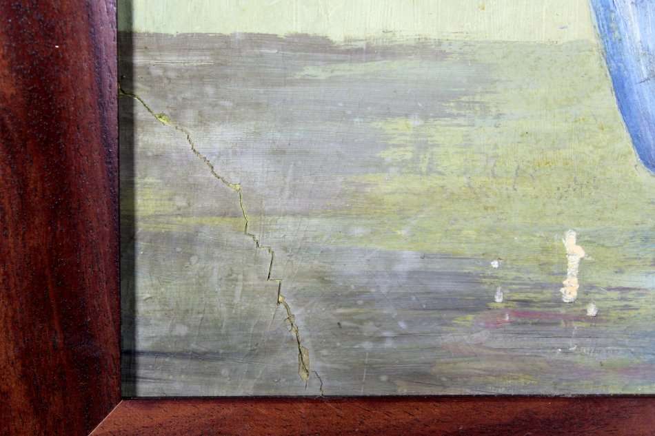 Still life flowers - Unsigned oil painting - Bid now!!