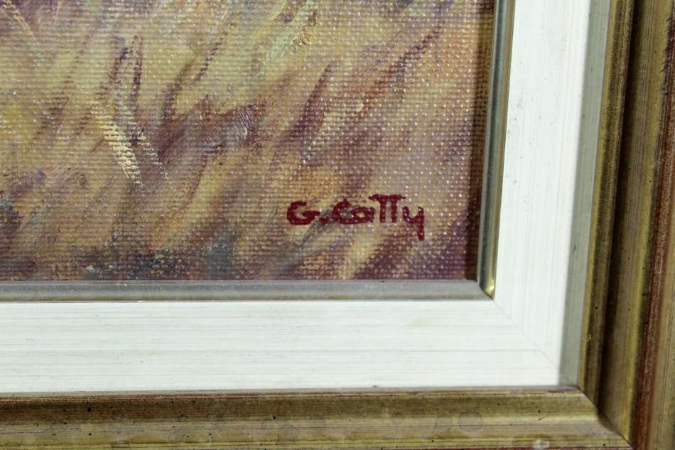 G Catty (Guiseppe Cataruzza) - Large trees in a landscape - Investment art at its finest!! Bid now!!