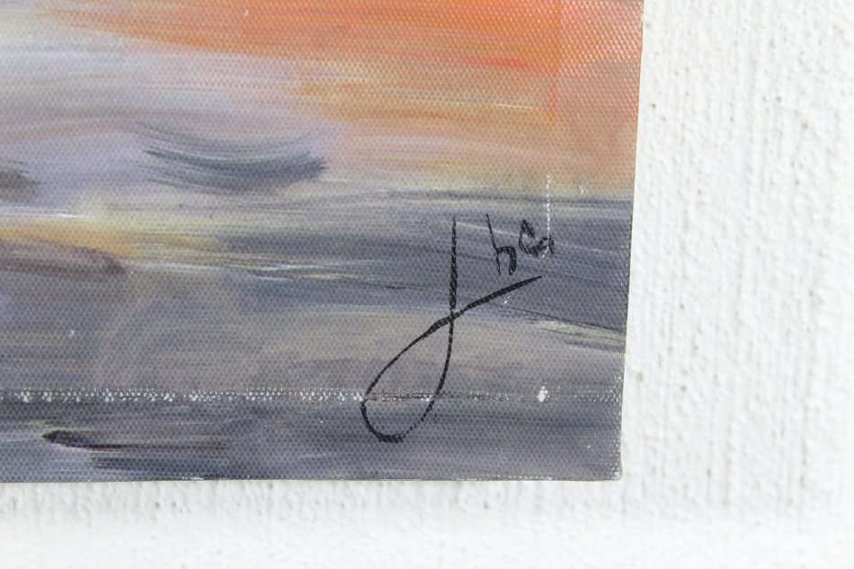 JAS - Lady in blue - A  lovely oil painting! Bid now!