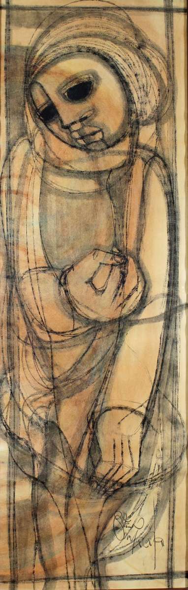 Ben Macala - Abstract  - A beautiful mixed media painting! Bid now! *Free courier!