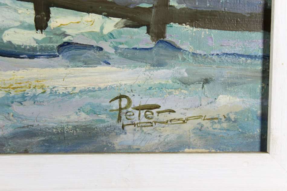 Peter Honsal  - Winter landscape - A beautiful painting - Bid now!!