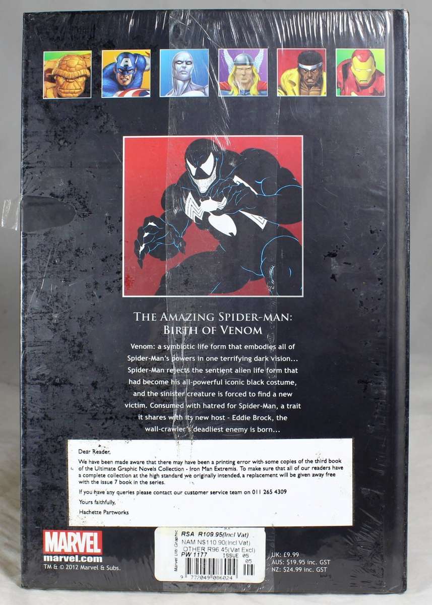 Marvel Ultimate Graphic Novels - Spider-Man - Birth Of Venom - Book #9 - Bid Now!