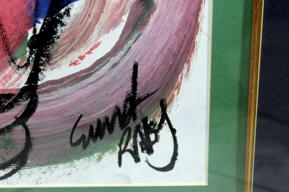 Emma Ray - Abstract figures - A beautiful large painting!! - Bid now!!