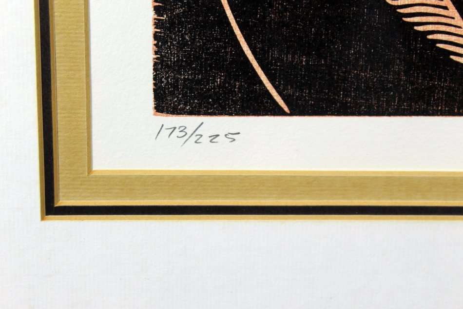 Cecil Skotnes - Mhlangane stabs Shaka - Stunning art! - Bid now!! Free courier!