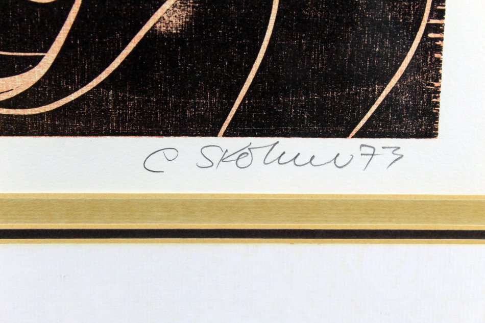 Cecil Skotnes - Mhlangane stabs Shaka - Stunning art! - Bid now!! Free courier!