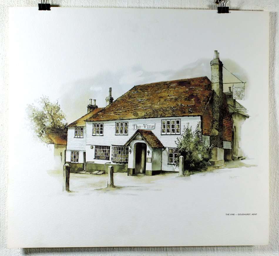Ted Hoefsloot - The Vine - Goudhurst - Kent - Print - Beautiful - Low price act now!