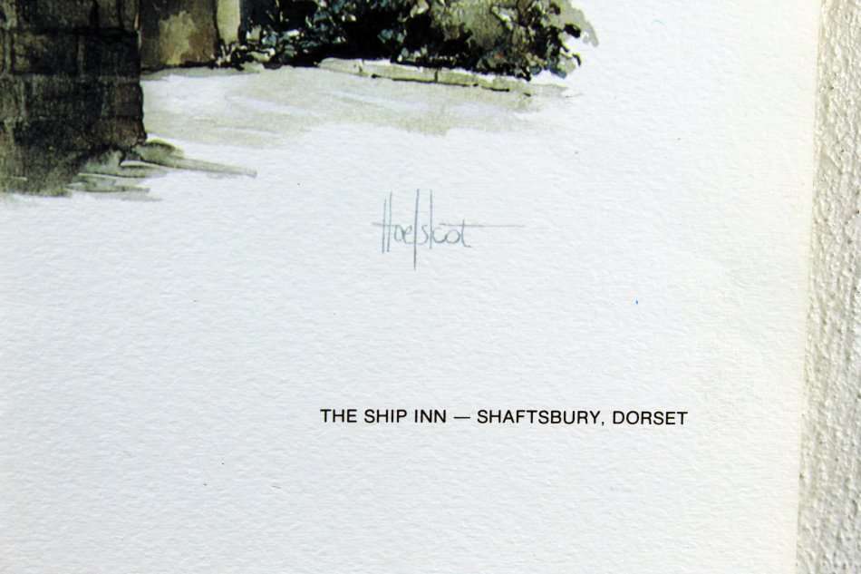 Ted Hoefsloot - The Ships Inn Shaftsbury Dorset - Print - Beautiful - Low price act now!