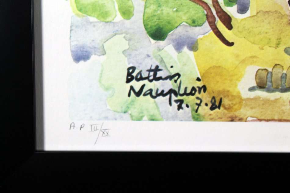Walter Battiss - Nauplion - A stunning print! Signed by Giles Battis - Bid now!